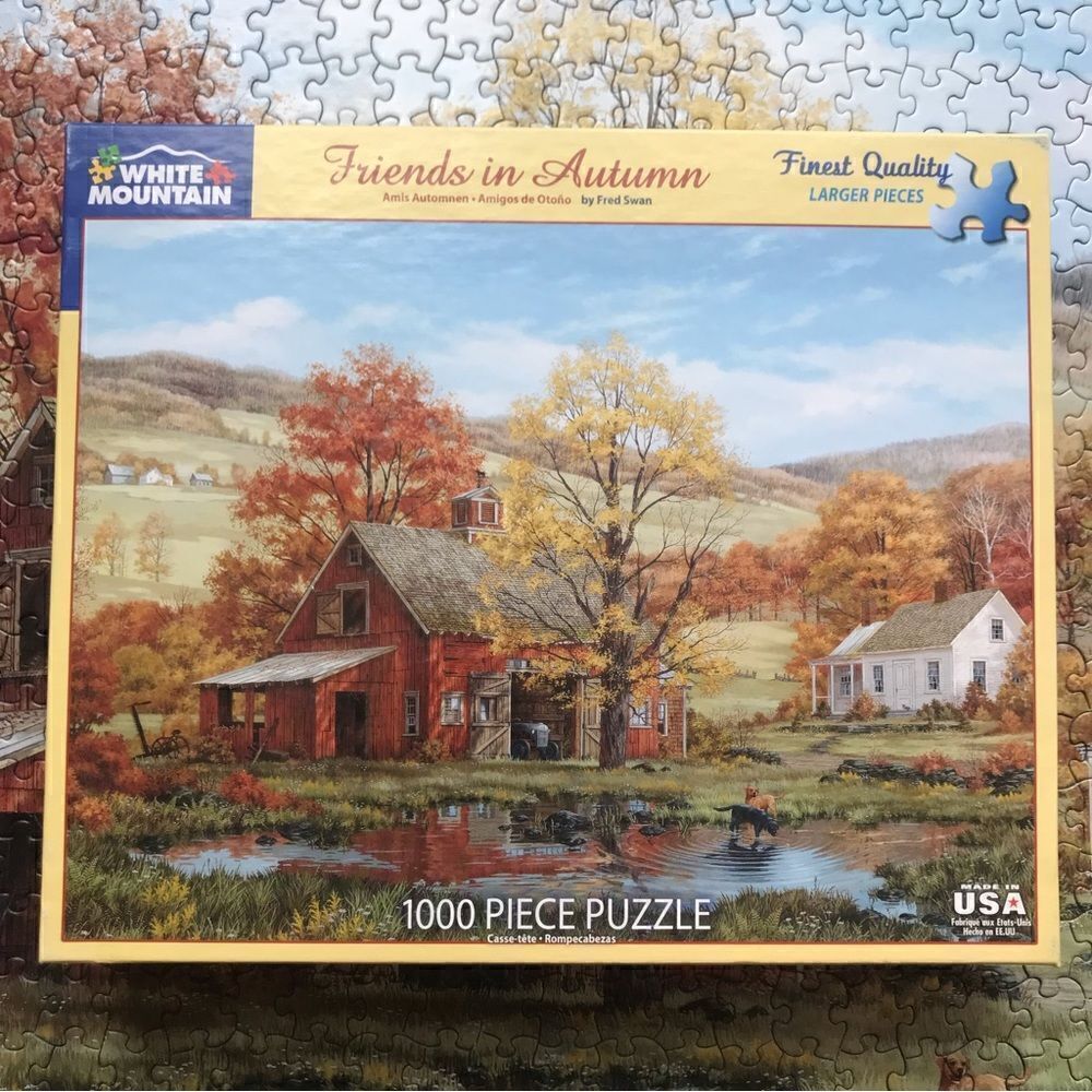 White Mountain “friends in autumn“ 1000 piece puzzle‎